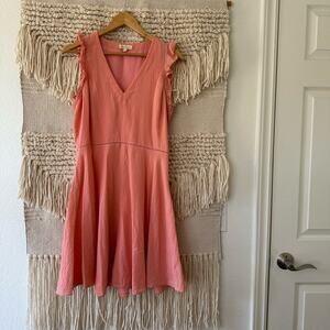 Rebecca Taylor Flutter A-line Silk Dress